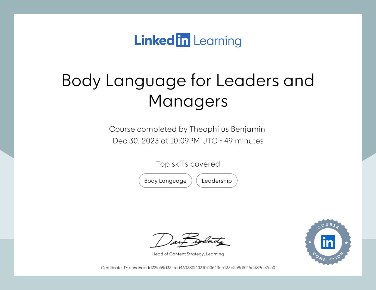 Body Language for Leaders and Managers